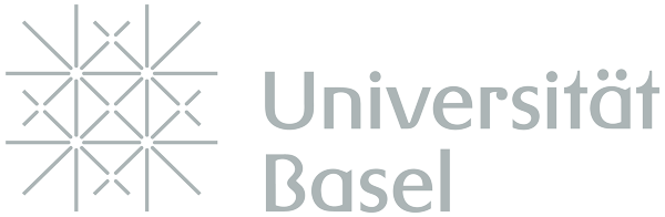 Basel university logo in grey.